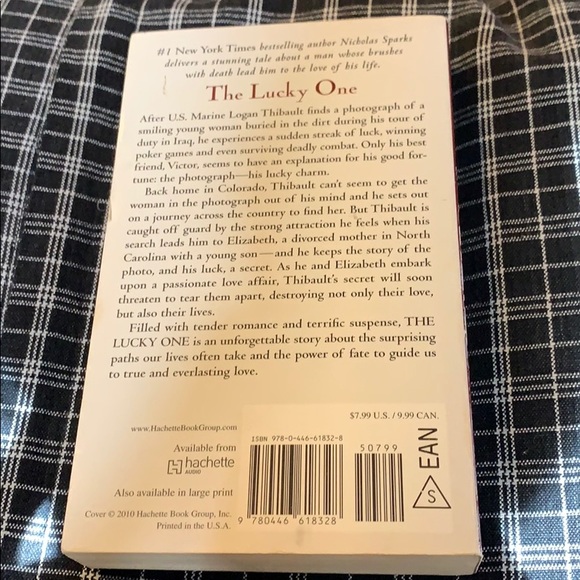 2/$10 book sale: The Lucky One by Nicholas Sparks - Picture 2 of 2